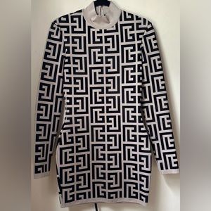 💜Balmain Monogram Mini Dress